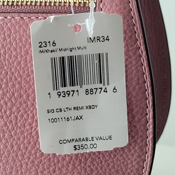 $239 *NEW* COACH Im/Khaki/Midnight Blue Multi Saddle Bag - Picture 5 of 15